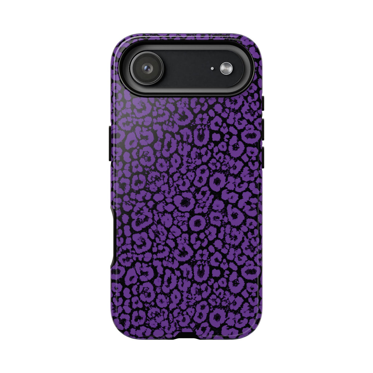 Purple Leopard Tough Case for iPhone, Galaxy or Google Pixel