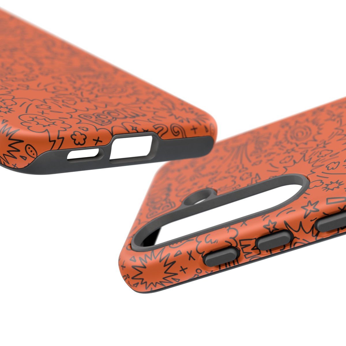 Wow Orange Tough Case for iPhone, Galaxy, or Google Pixel