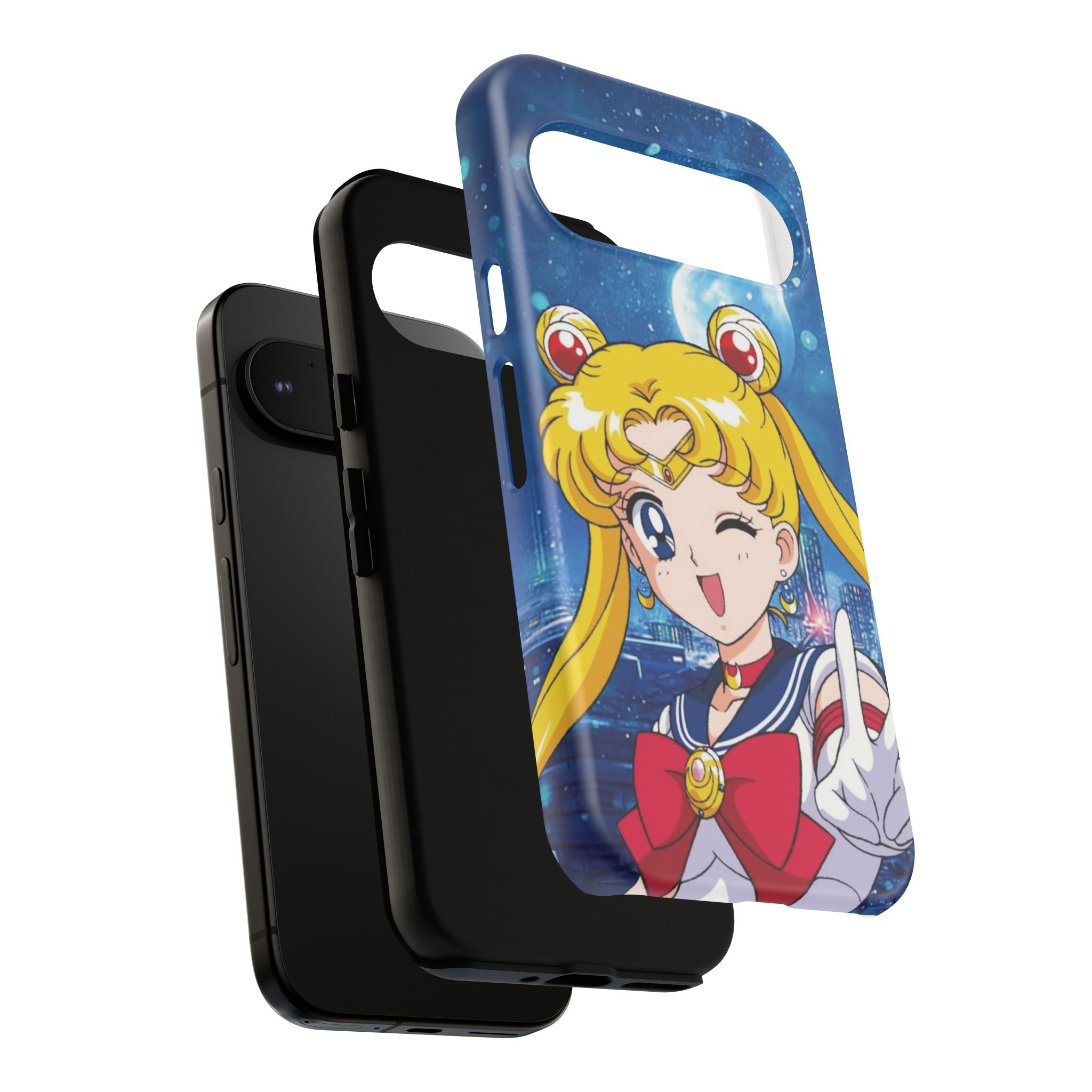 Blue S Moon Tough Case for iPhone, Galaxy, or Google Pixel