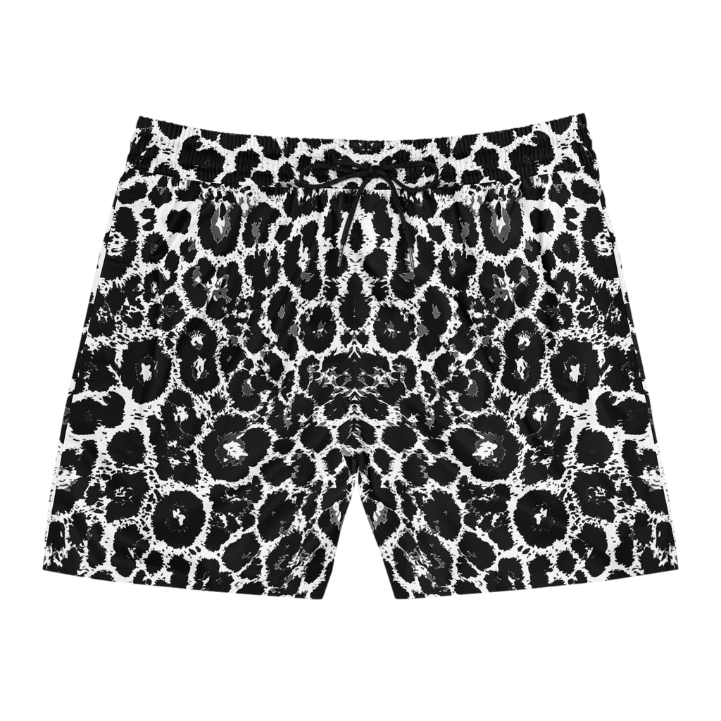 Leopard Men's Mid-Length Swim Shorts