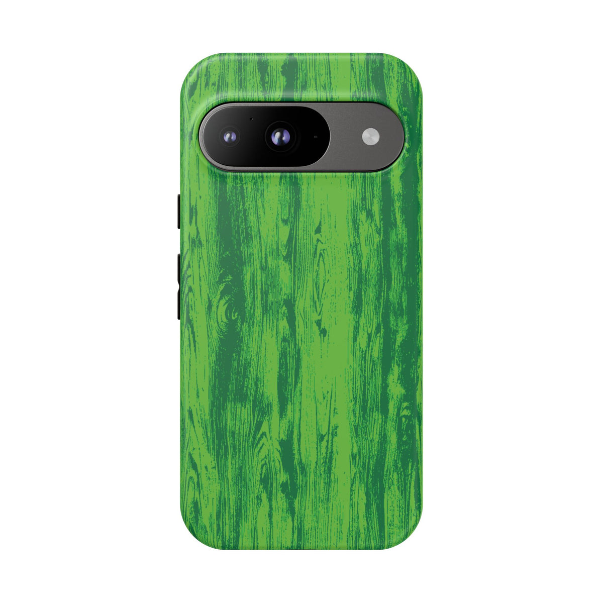 Neon Green Wood Tough Phone Case iPhone, Galaxy, or Google Pixel
