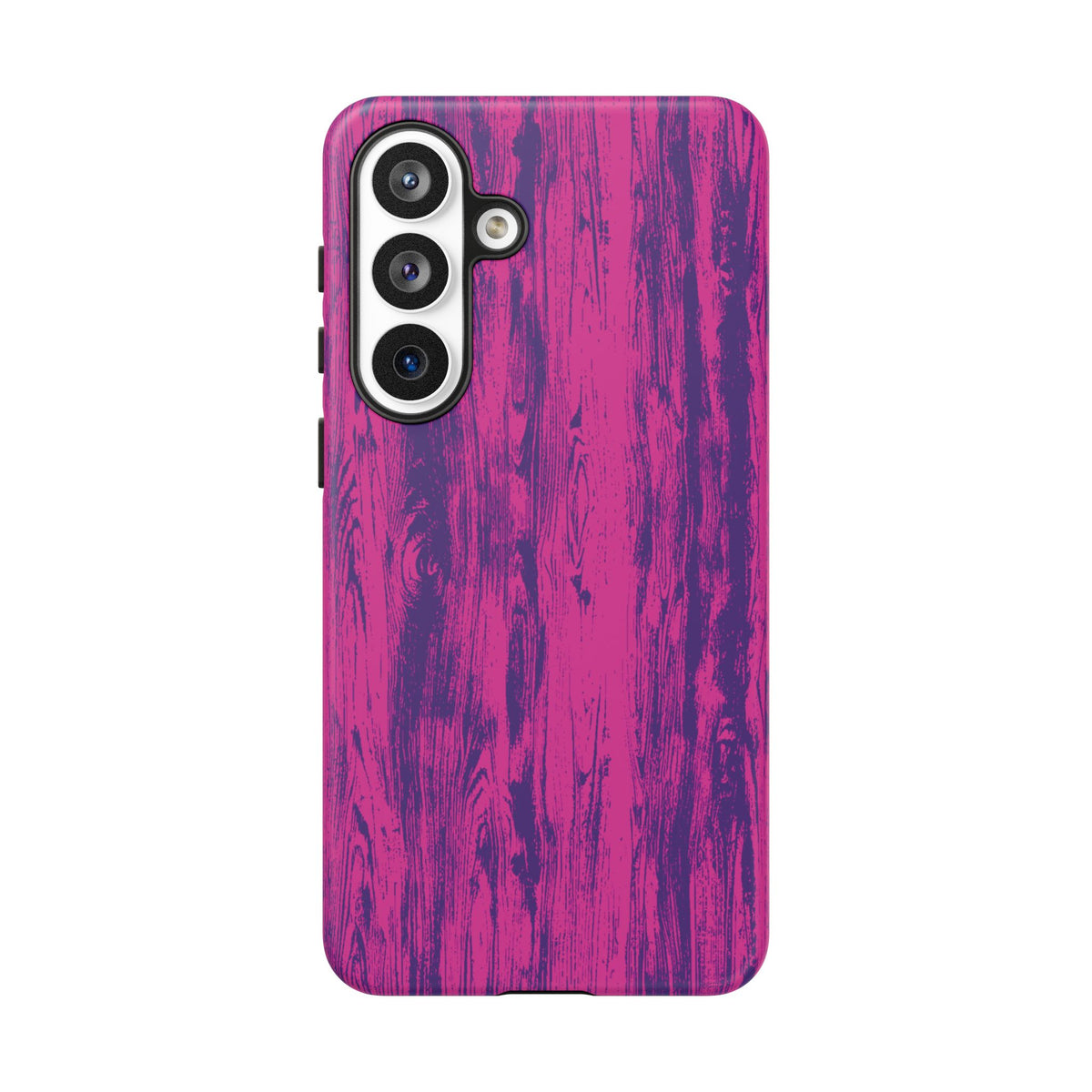 Pink Purple Wood Print Tough Phone Case iPhone, Galaxy, or Google Pixel