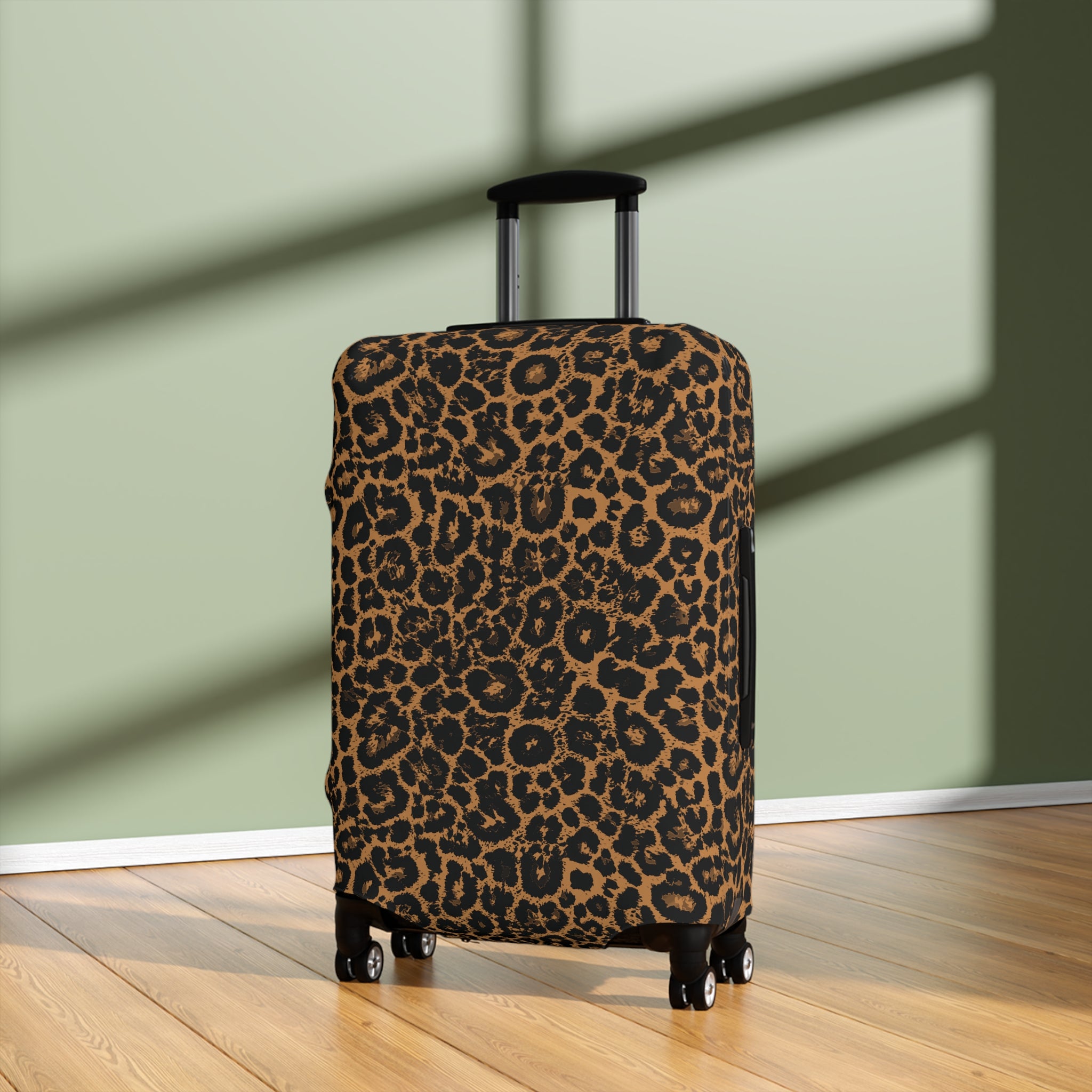 Leopard Print Luggage Cover