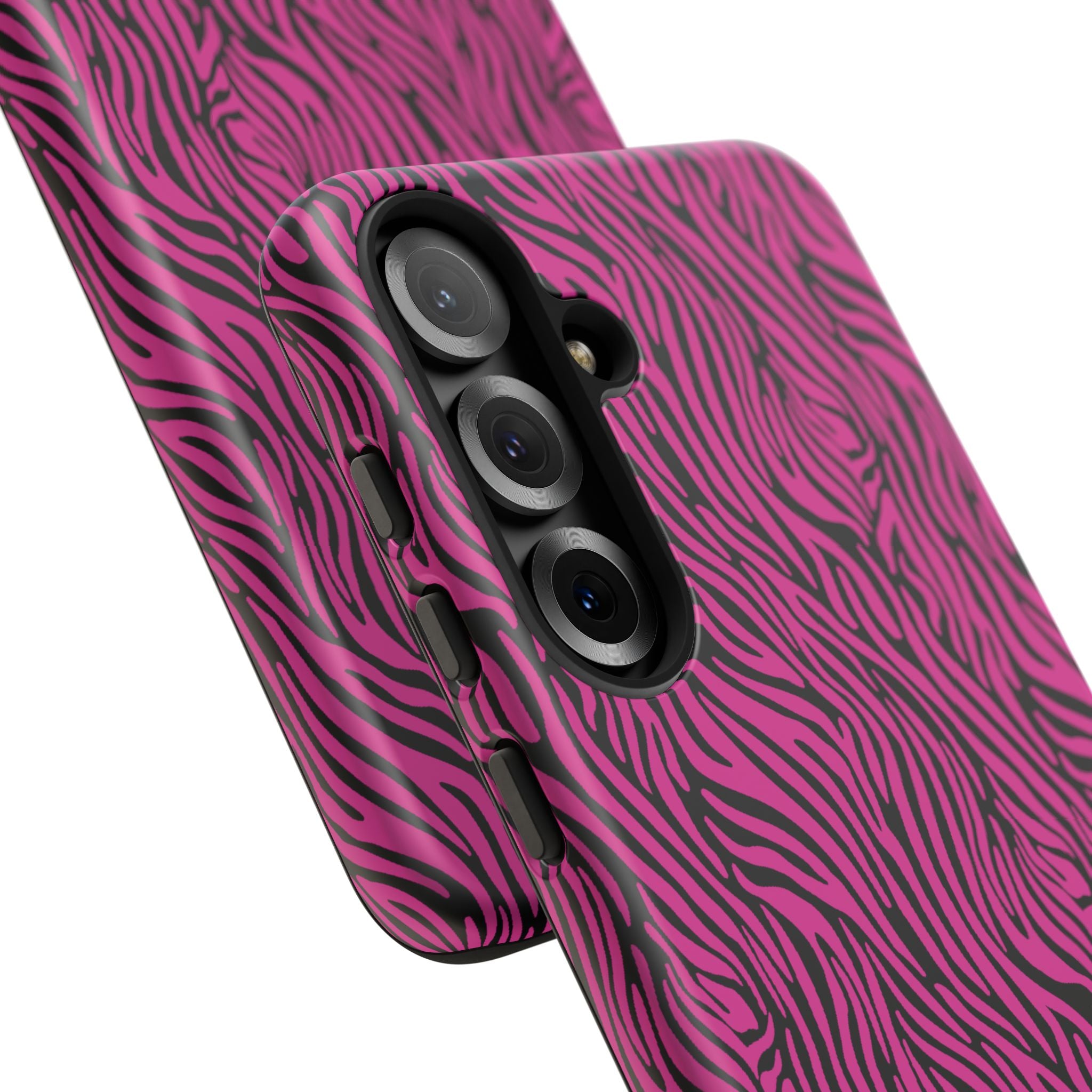 Pink Zebra Tough Phone Case for iPhone, Galaxy, or Google Pixel