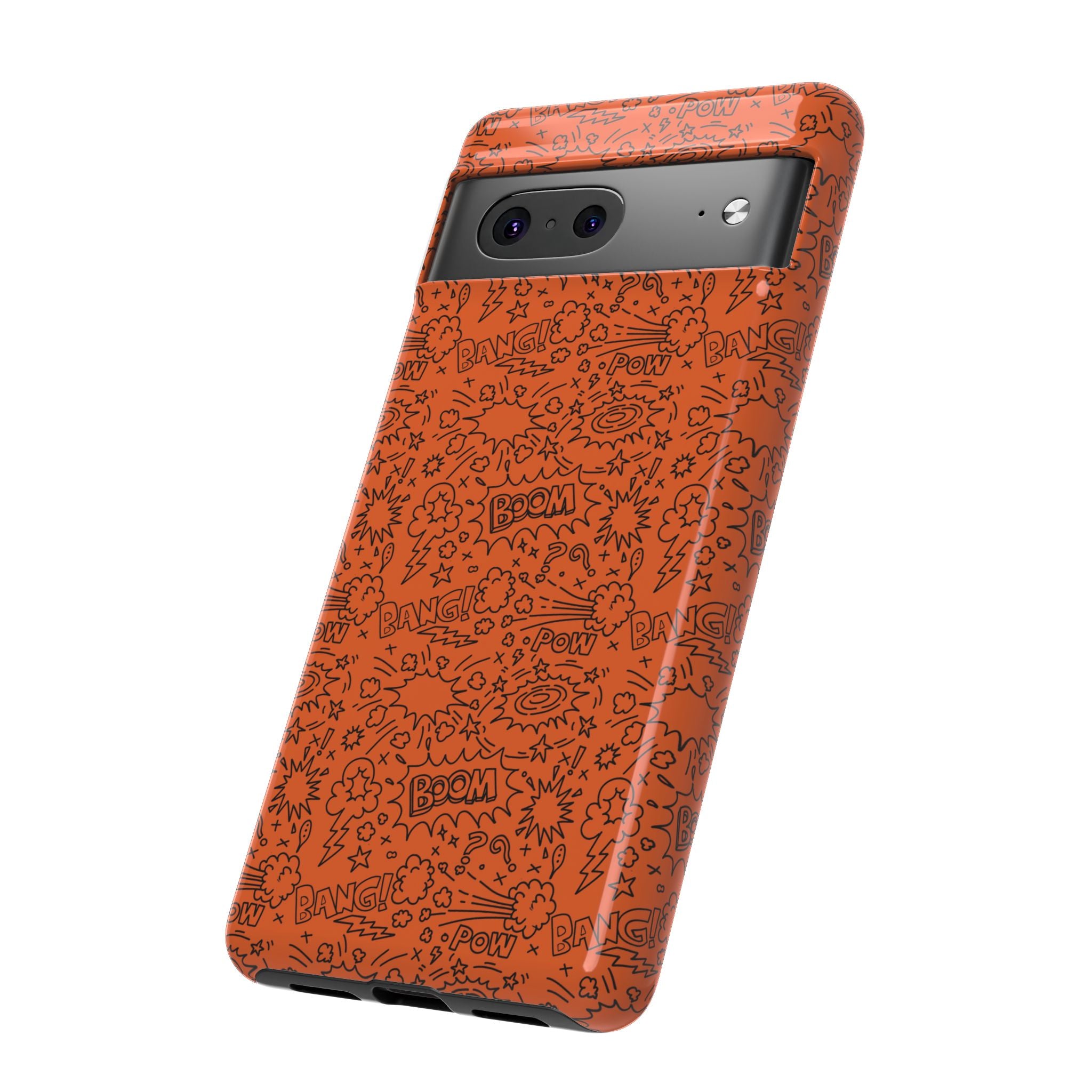Wow Orange Tough Case for iPhone, Galaxy, or Google Pixel