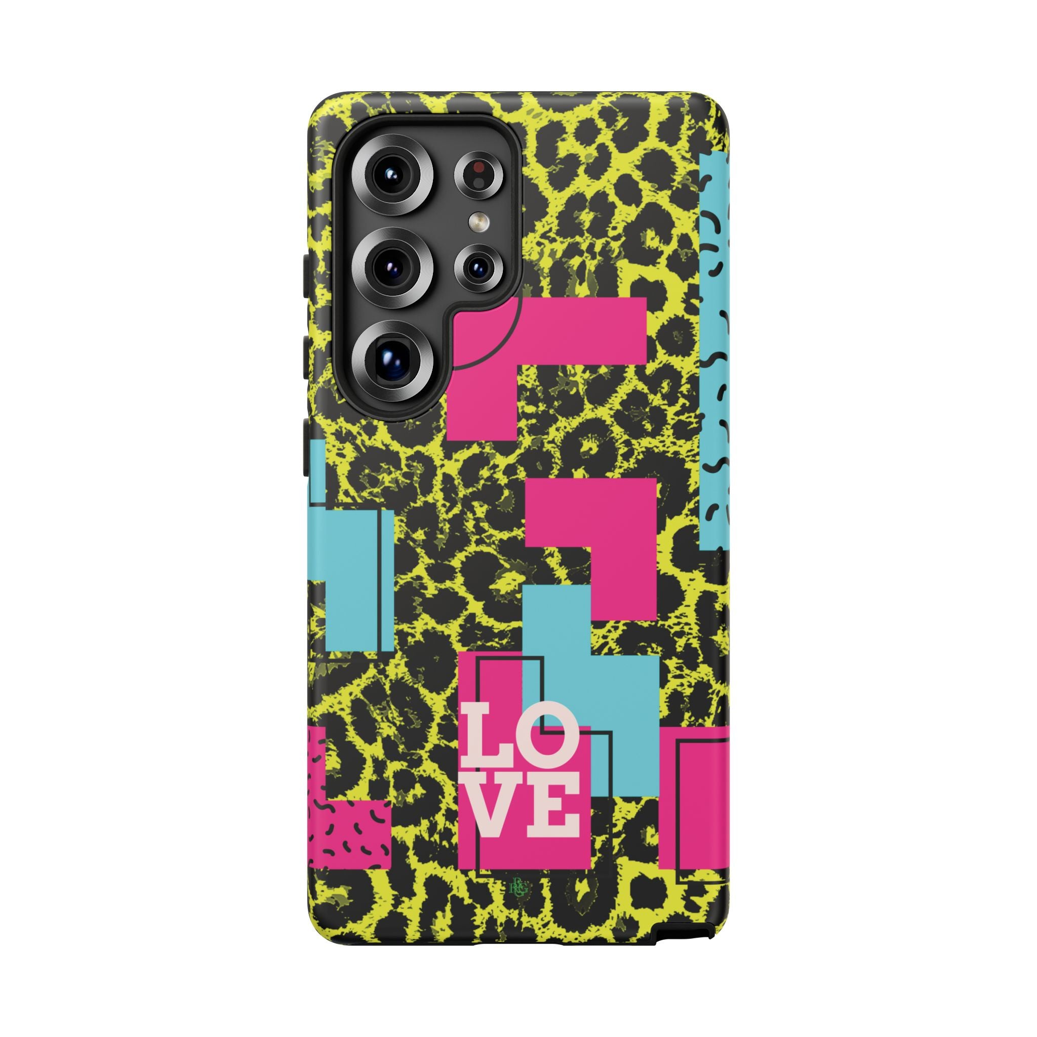 LOVE Neon Yellow RG Phone Case iPhone, Galaxy and Google Tough Cases