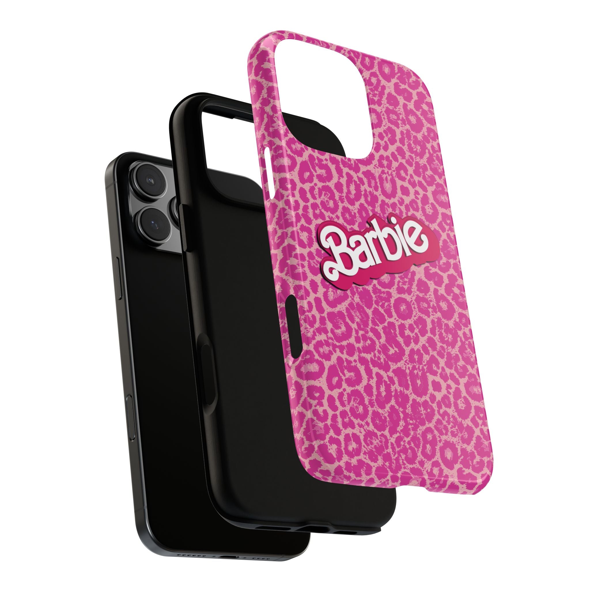 Hot Neon Pink Leopard Barb Tough Phone Case iPhone, Galaxy, or Google Pixel