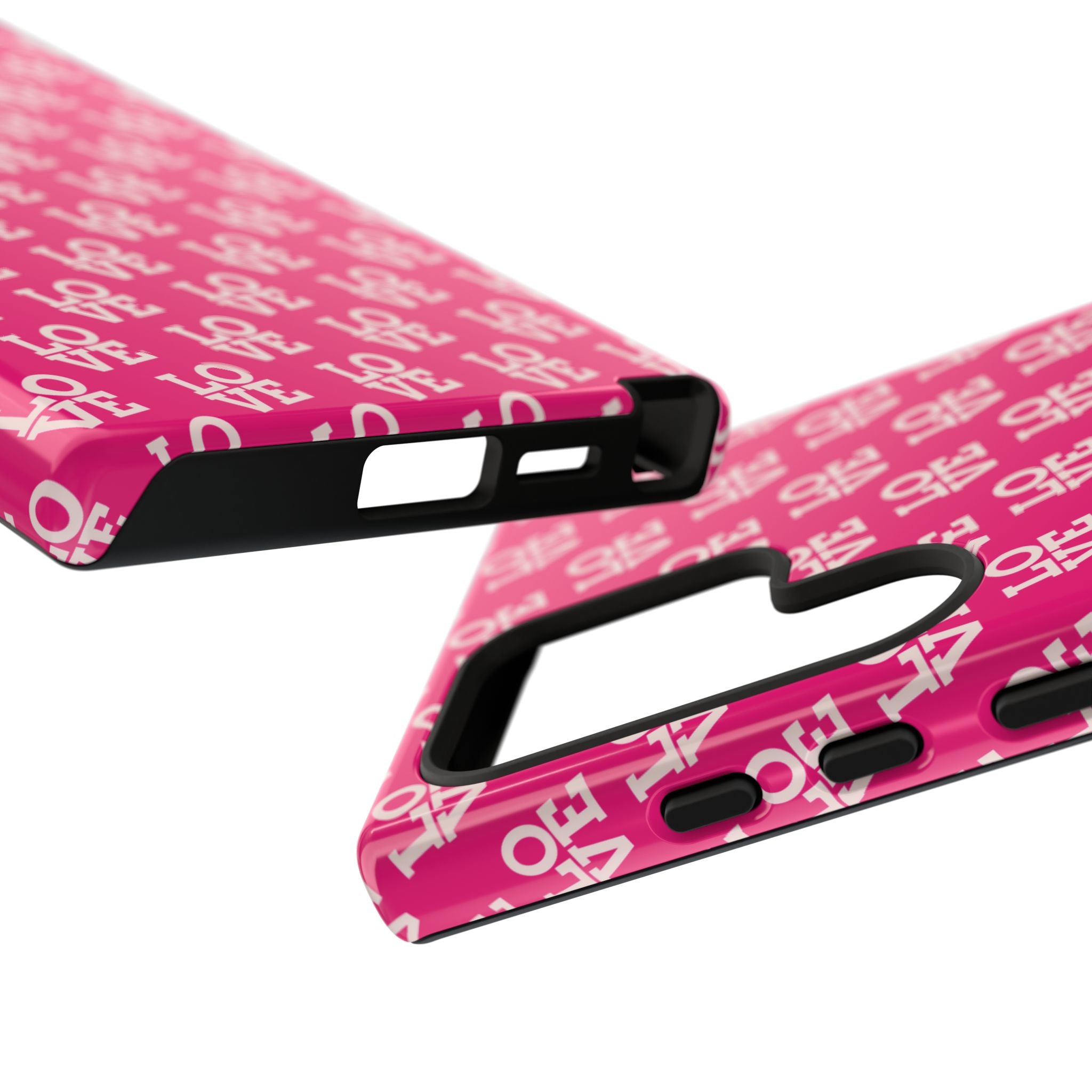 Vibrant Pink LOVE Tough Case iPhone, Galaxy, or Google Pixel