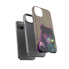 Purple Neon Lime Leopard Kz Tough Case for iPhone, Galaxy, or Google Pixel