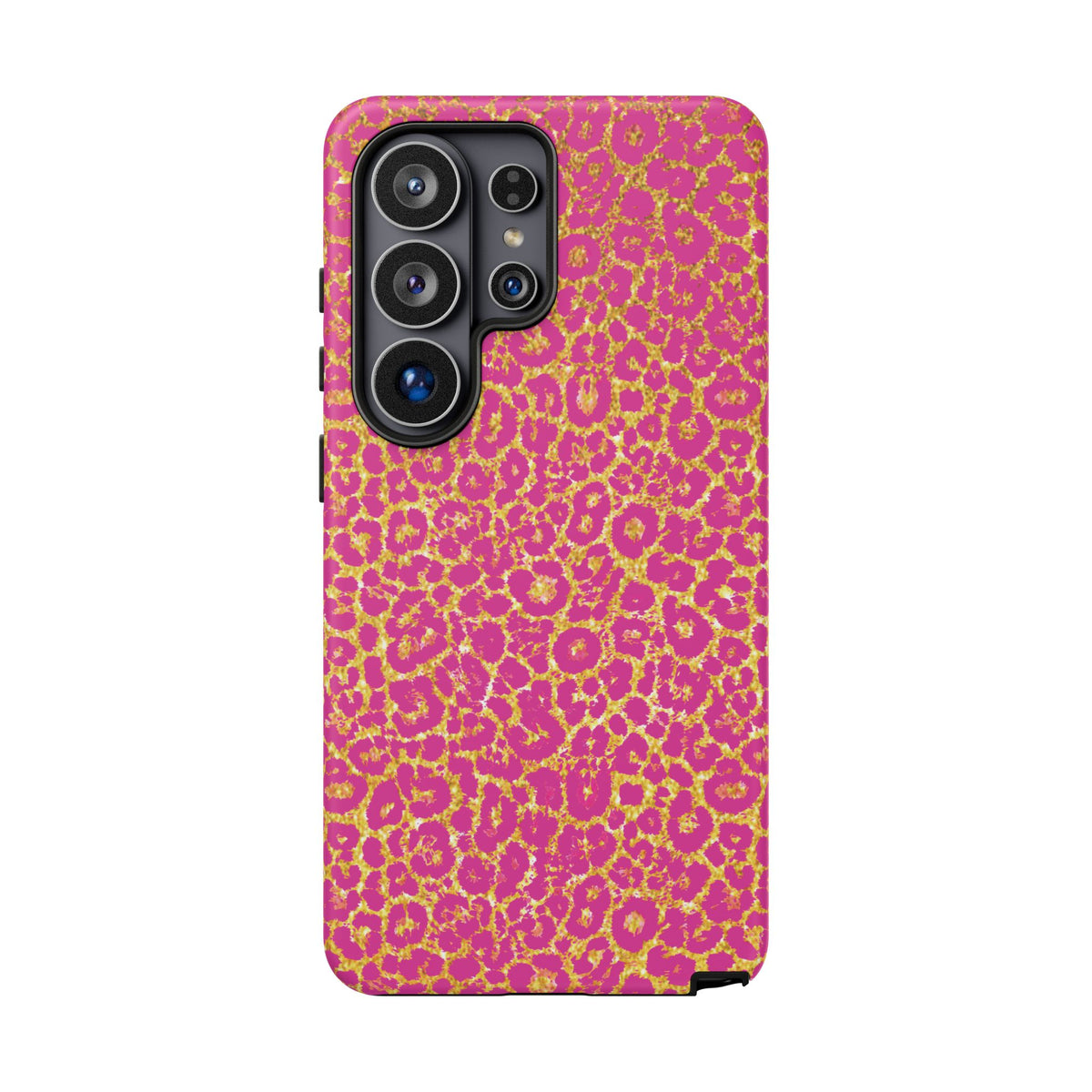 Pink Gold Leopard Tough Case for iPhone, Galaxy, or Google Pixel
