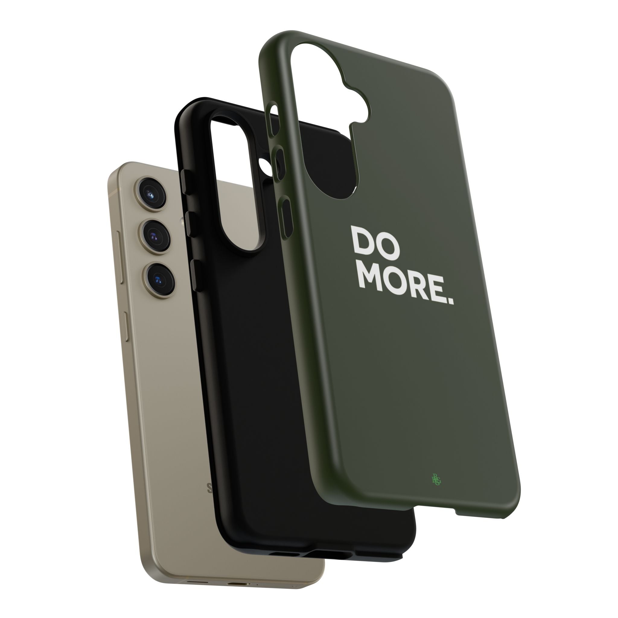 Olive Green Do More Tough Phone Case for iPhone, Galaxy, or Google Pixel