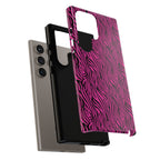 Pink Zebra Tough Phone Case for iPhone, Galaxy, or Google Pixel