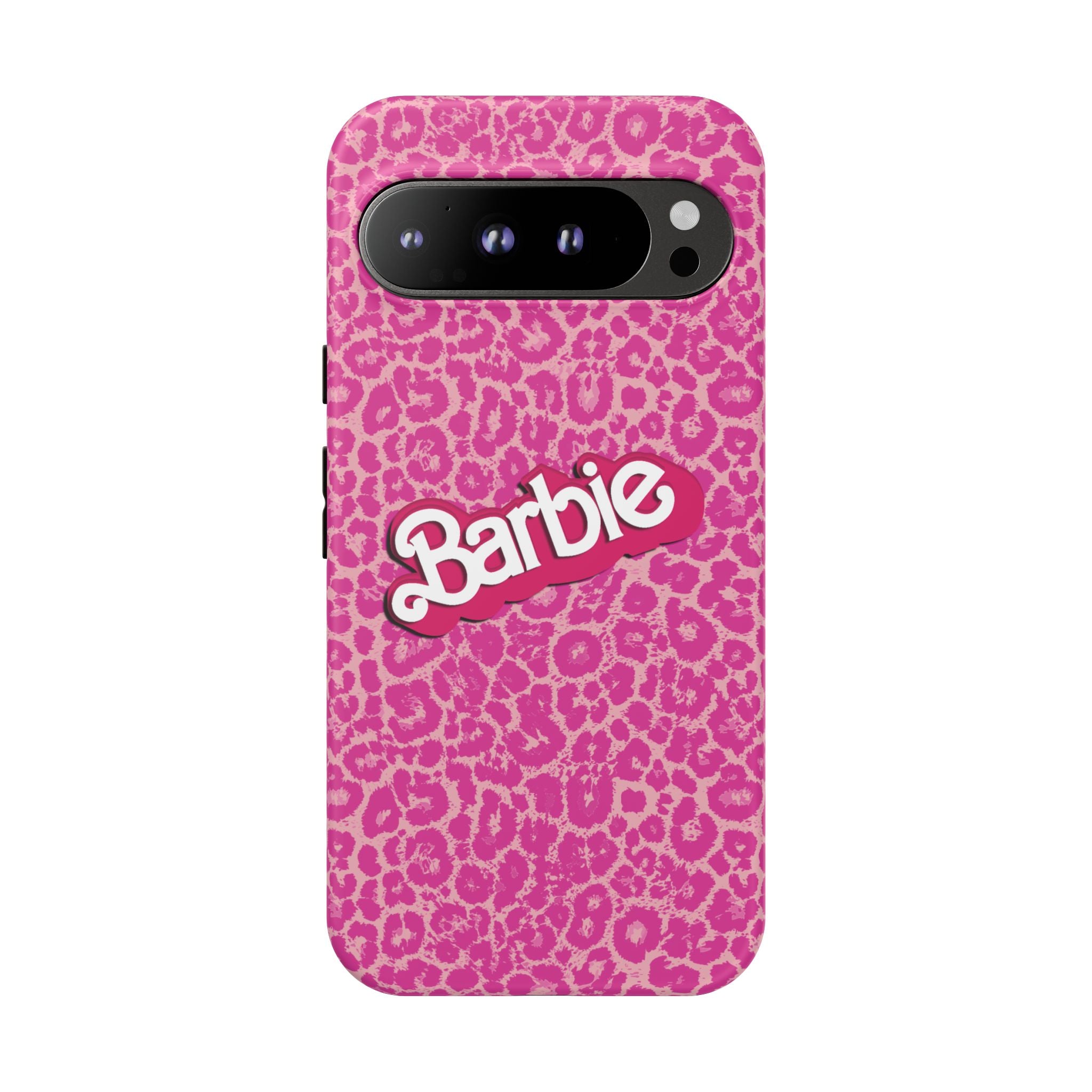 Hot Neon Pink Leopard Barb Tough Phone Case iPhone, Galaxy, or Google Pixel