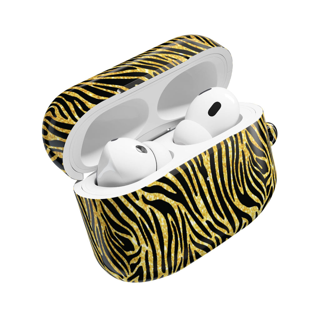 Gold Zebra AirPod Cases