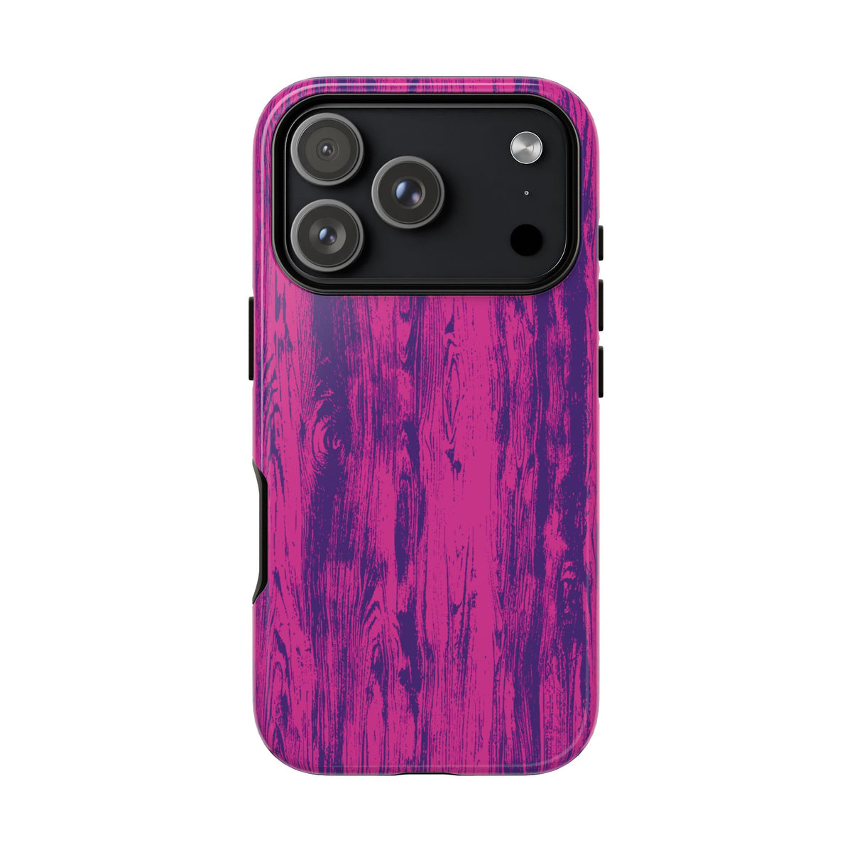 Pink Purple Wood Tough Phone Case iPhone, Galaxy, or Google Pixel