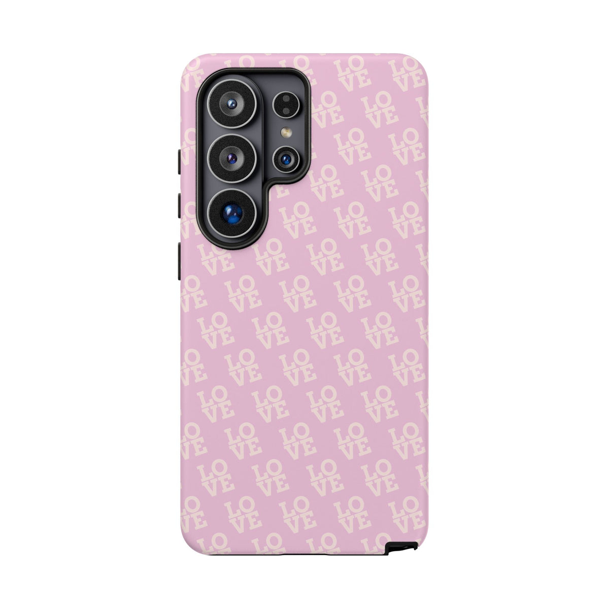 Pink 'LOVE' Pattern Tough Phone Case