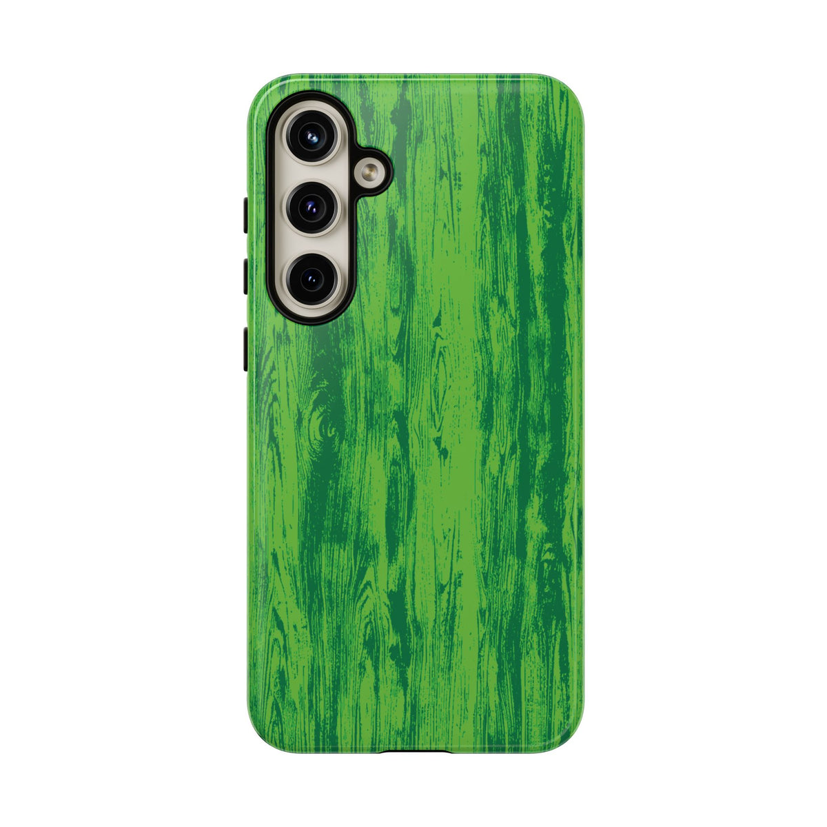 Neon Green Wood Tough Phone Case iPhone, Galaxy, or Google Pixel