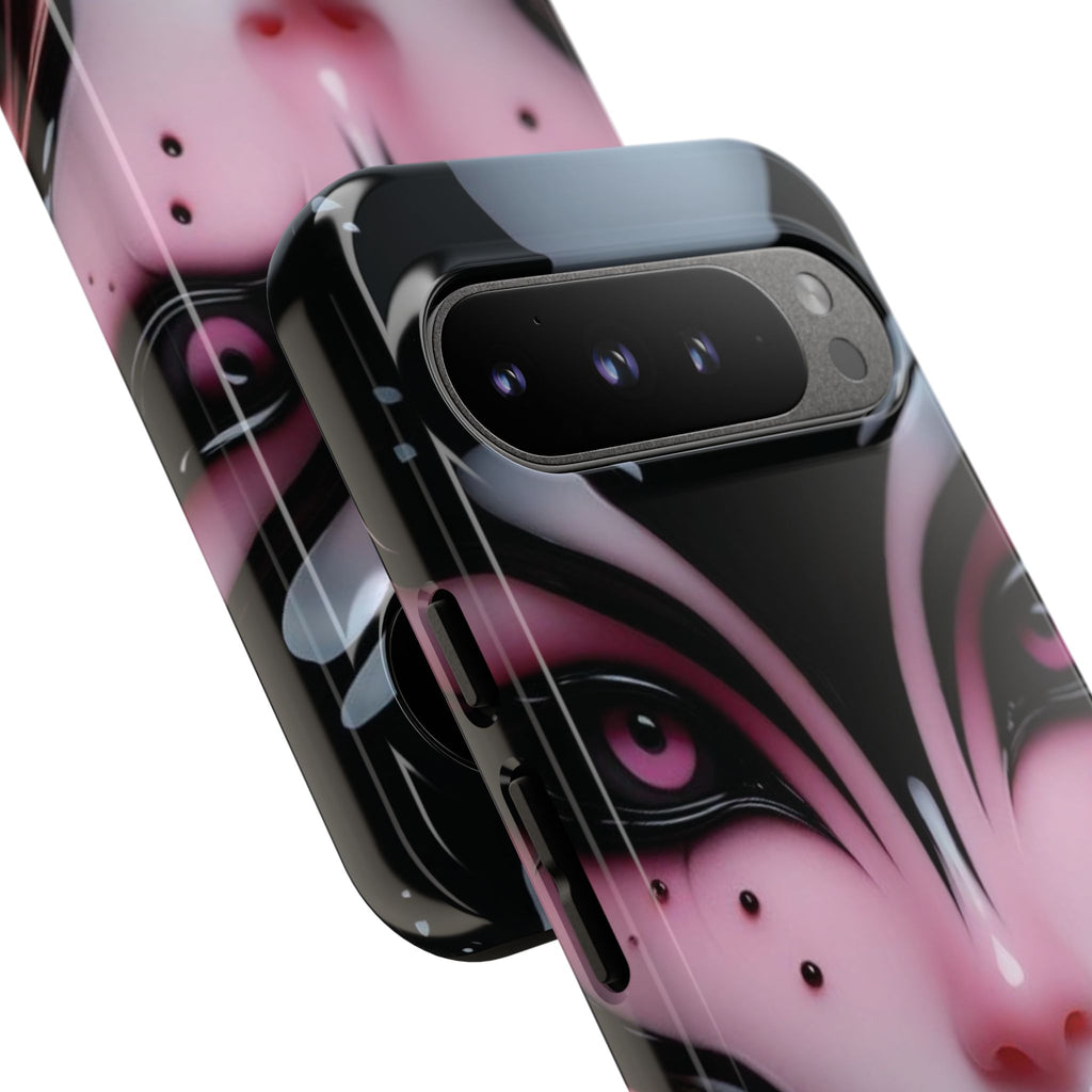 Pink Alien Tough Phone Case for iPhone, Galaxy, or Google Pixel