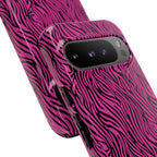 Pink Zebra Tough Phone Case for iPhone, Galaxy, or Google Pixel