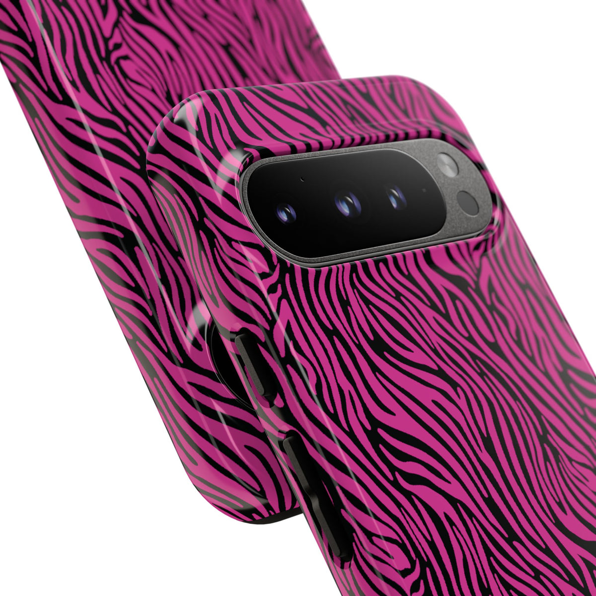 Pink Zebra Tough Phone Case for iPhone, Galaxy, or Google Pixel