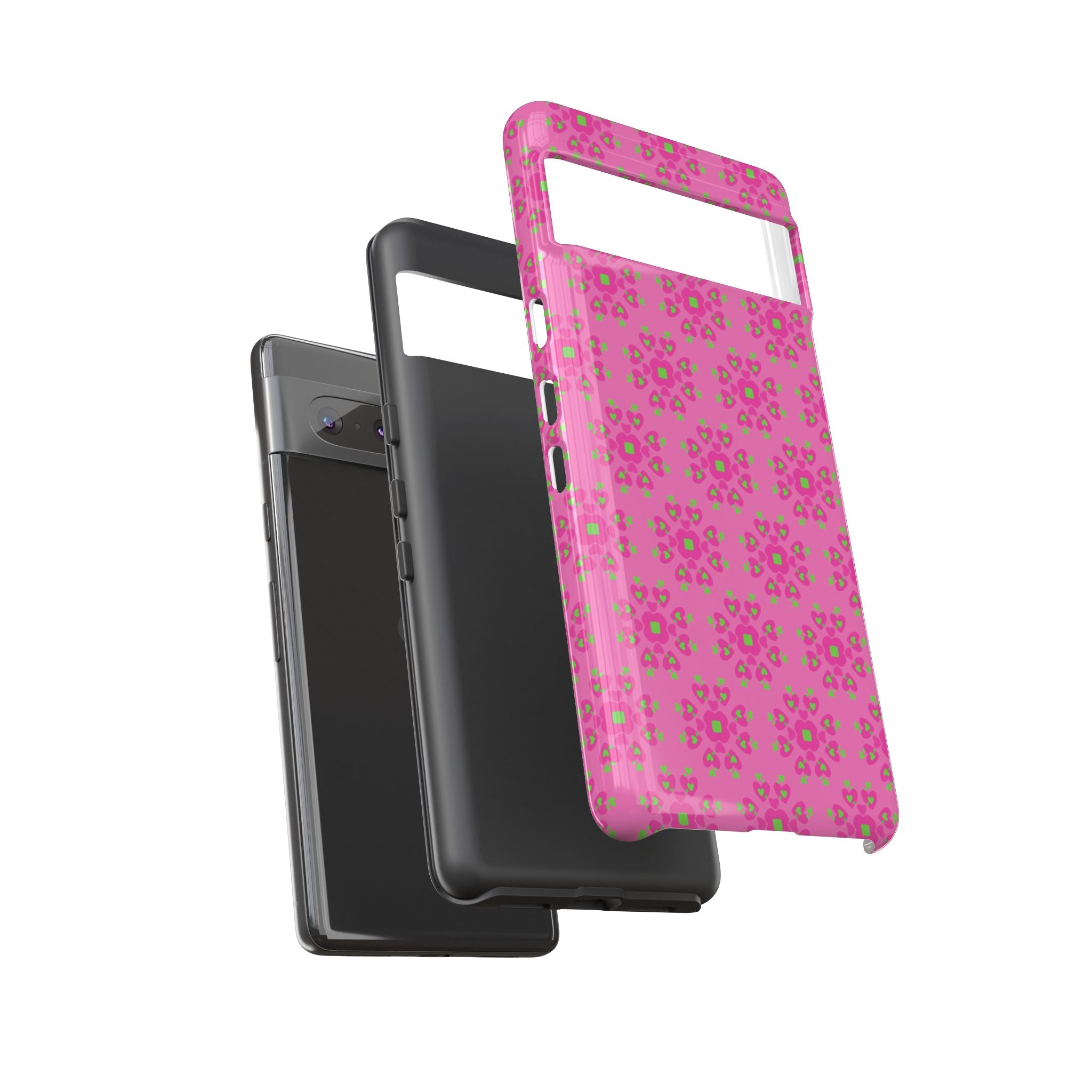 Floresta Heart Pink Tough Phone Case iPhone, Galaxy, or Google Pixel