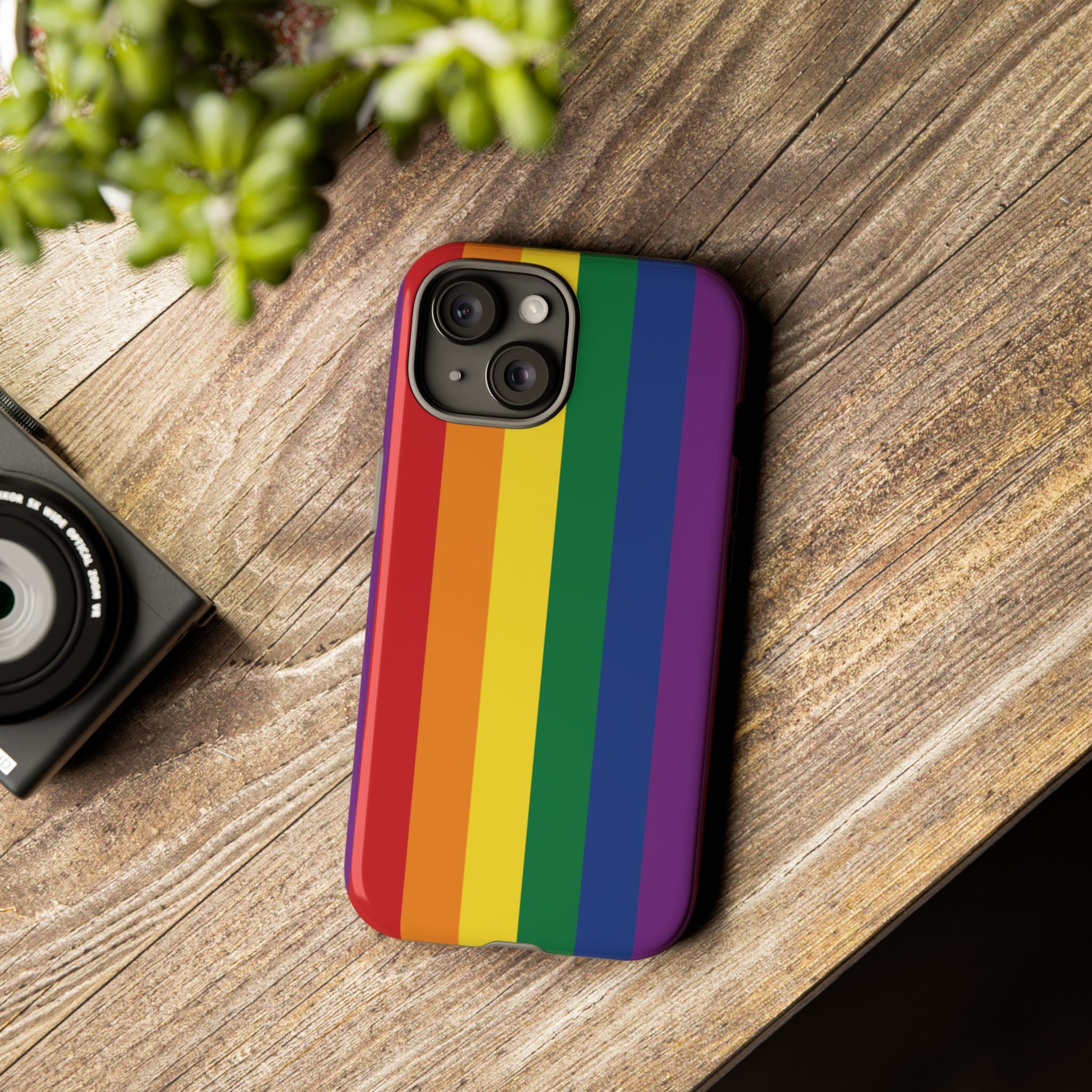 LGBTQ Rainbow Flag Tough Phone Case for iPhone, Galaxy, or Google Pixel