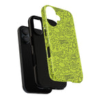 Neon Lime Wow Tough Case for iPhone, Galaxy, or Google Pixel
