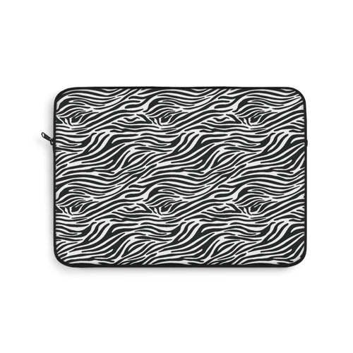 Black and White Zebra Print 13" Laptop Sleeve