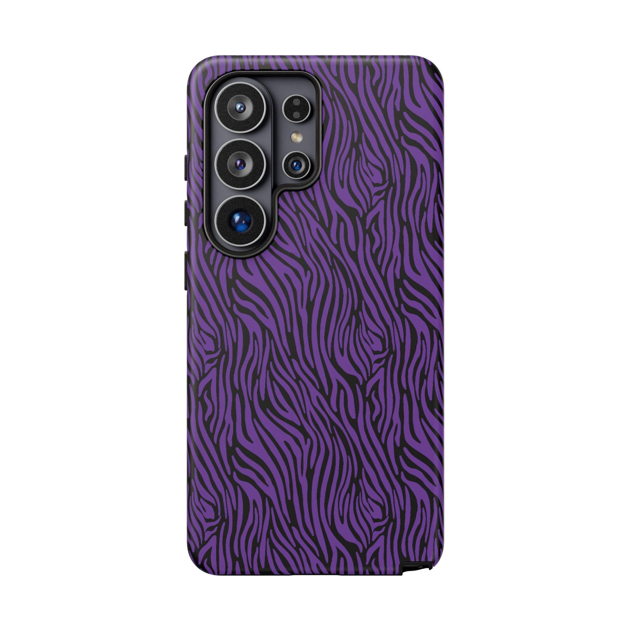 Purple Zebra Tough Phone Case for iPhone, Galaxy, or Google Pixel