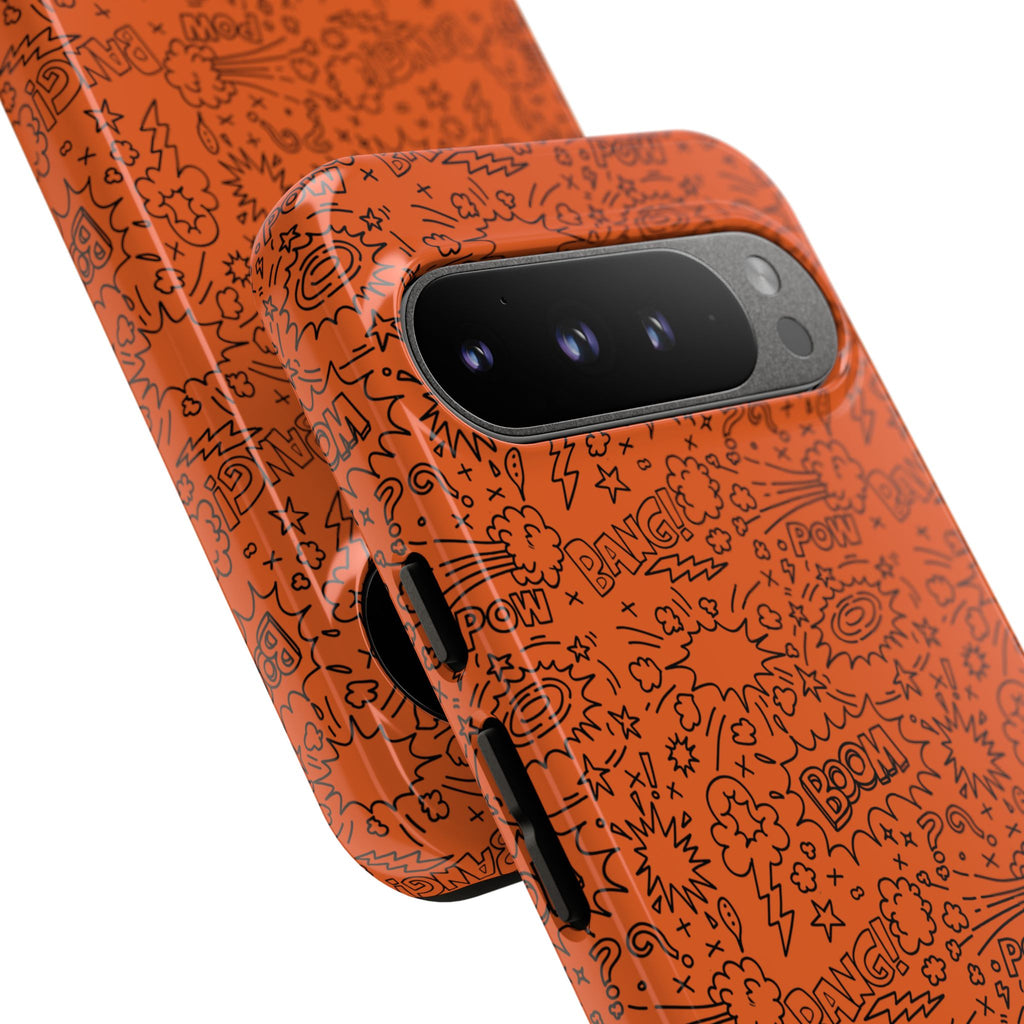 Wow Orange Tough Case for iPhone, Galaxy, or Google Pixel