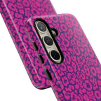 Pink Purple Leopard Tough Phone Case iPhone, Galaxy and Google Pixel