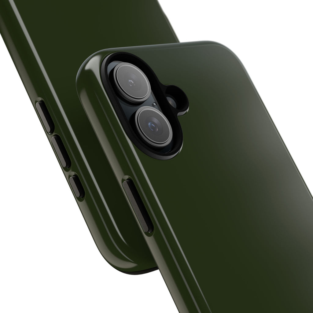 Olive Green Tough Phone Case for iPhone, Galaxy and Google Pixel