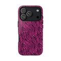 Pink Zebra Tough Phone Case for iPhone, Galaxy, or Google Pixel
