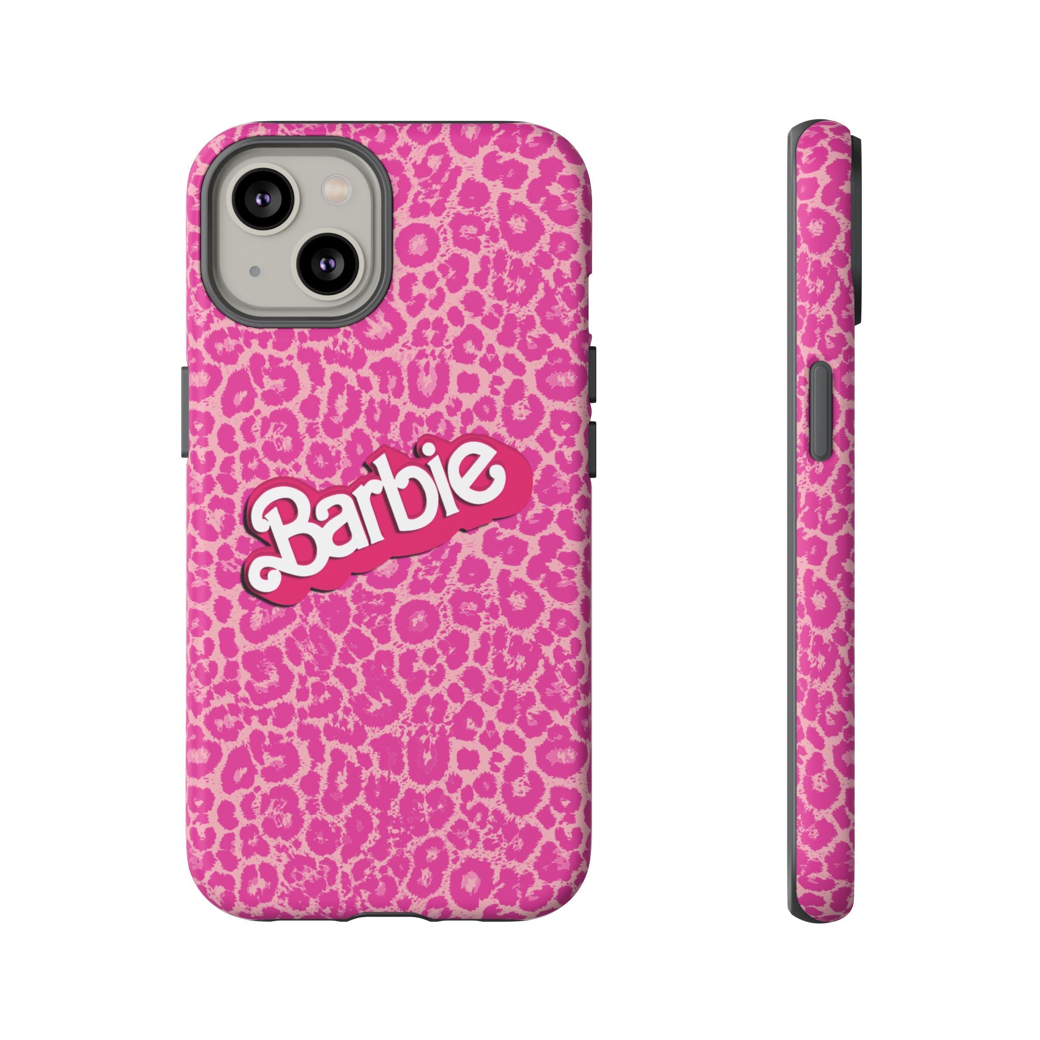 Hot Neon Pink Leopard Barb Tough Phone Case iPhone, Galaxy, or Google Pixel