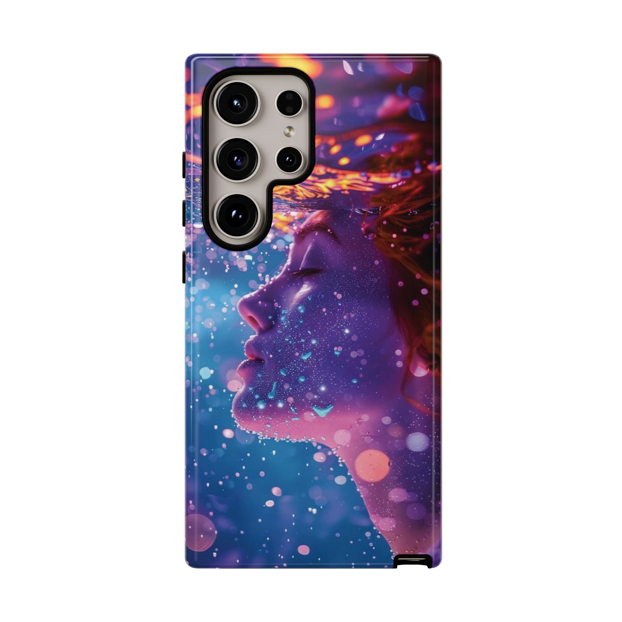 Meditating Underwater Tough Phone Case for iPhone, Galaxy, or Google Pixel