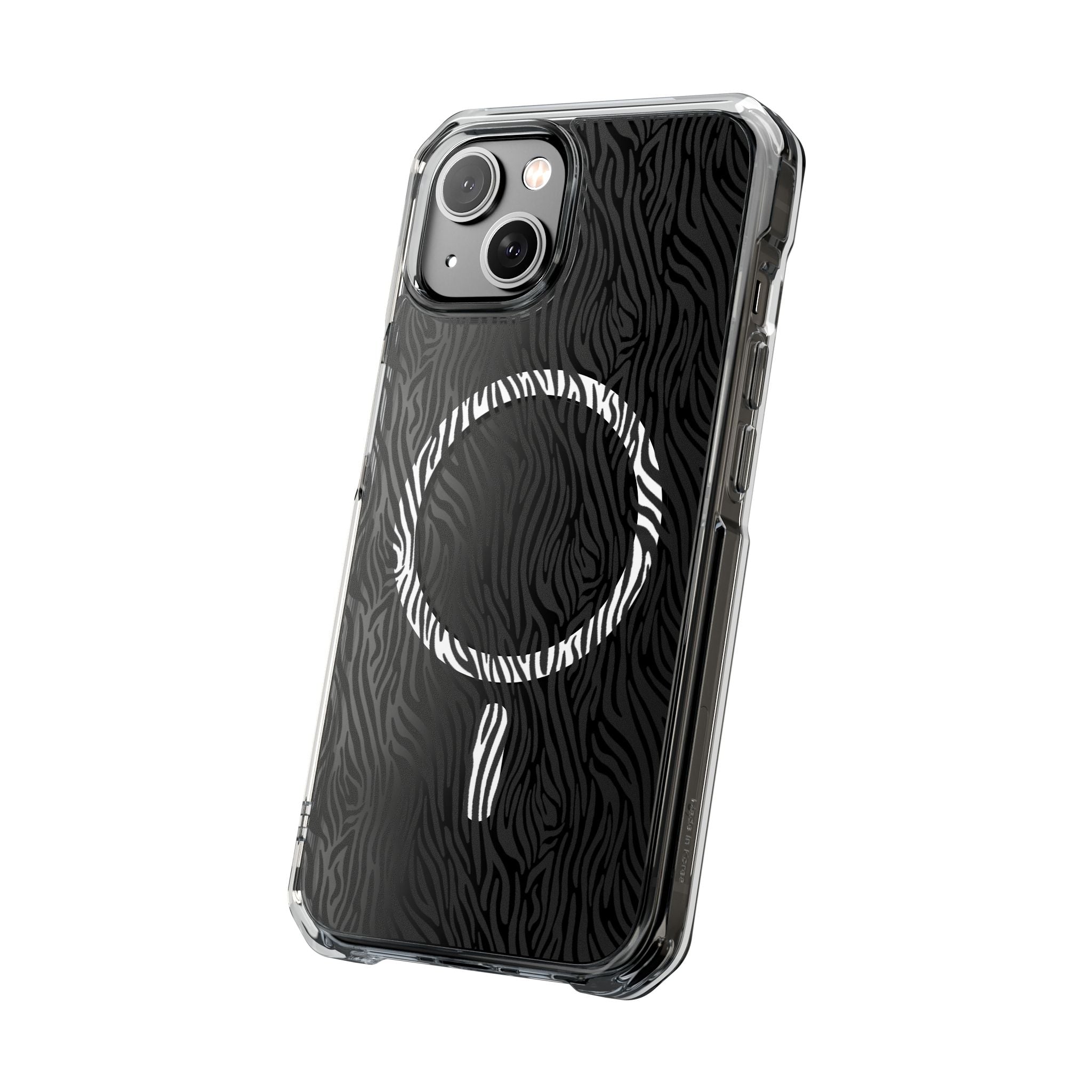 Zebra Magnetic iPhone 14, 15, 16 Series Clear Impact Cases