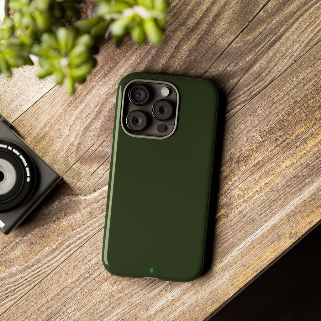 Olive Green Tough Phone Case for iPhone, Galaxy and Google Pixel