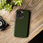 Olive Green Tough Phone Case for iPhone, Galaxy and Google Pixel