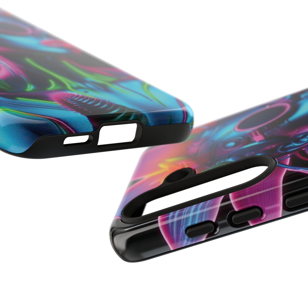 Neon Androgen Cactus Flower Tough Phone Case for iPhone, Galaxy, or Google Pixel