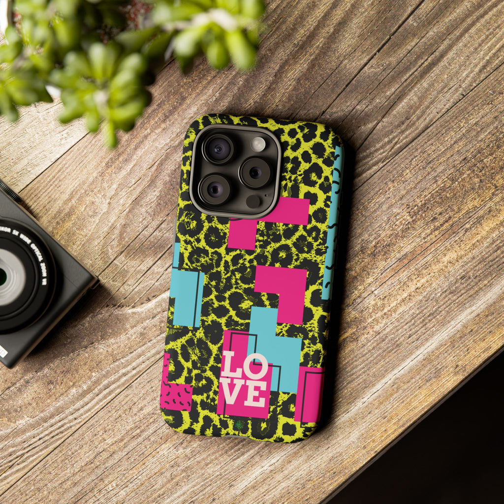 LOVE Neon Yellow RG Phone Case iPhone, Galaxy and Google Tough Cases