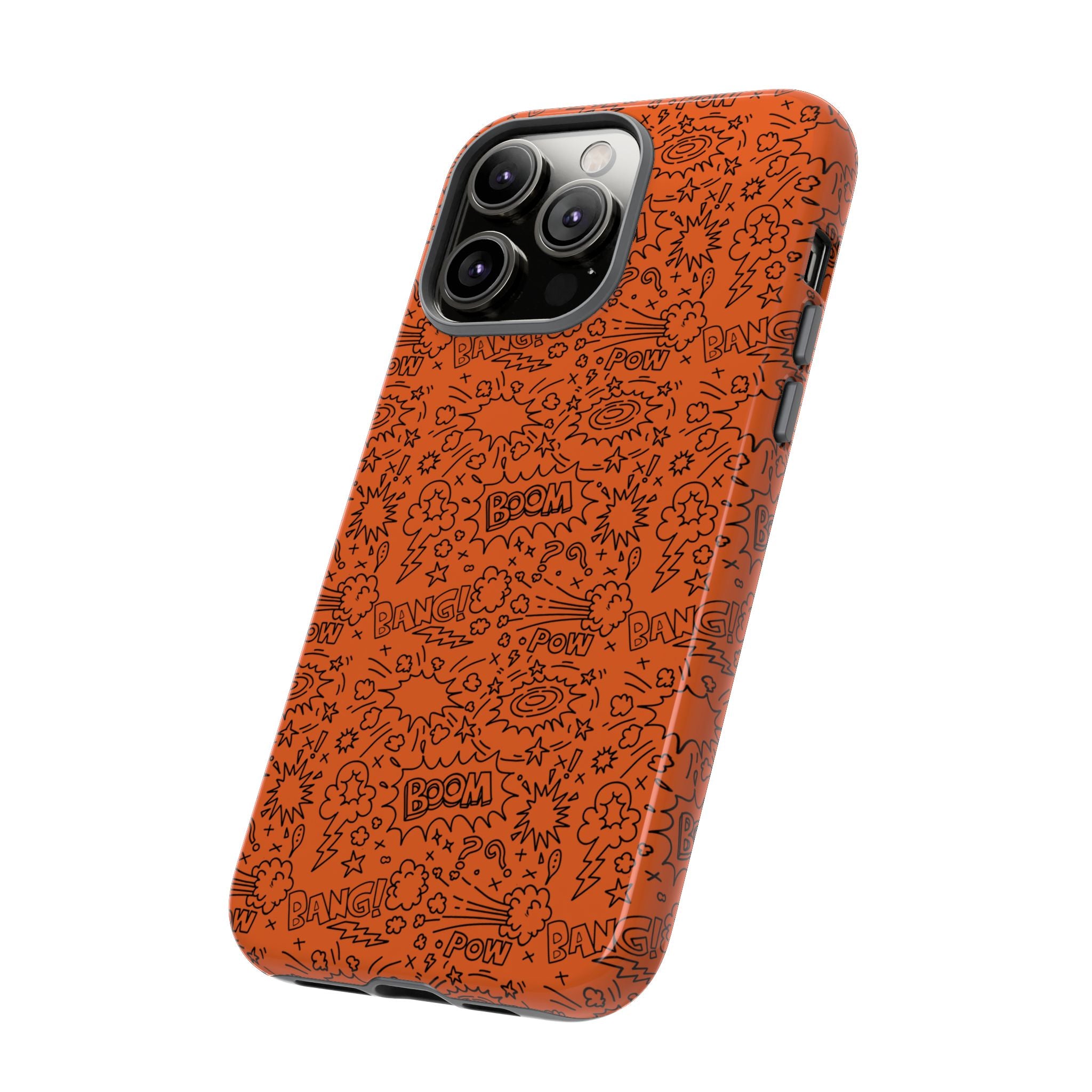 Wow Orange Tough Case for iPhone, Galaxy, or Google Pixel