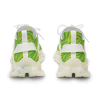 Neon Lime Zebra Men's Mesh Sneakers