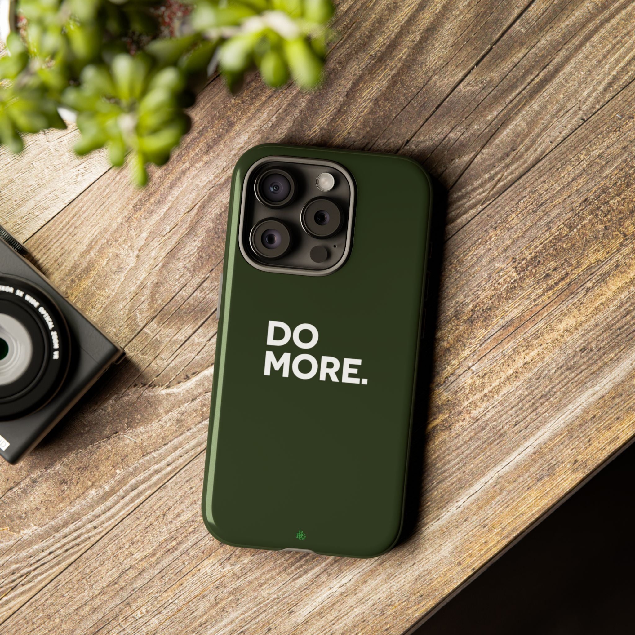 Olive Green Do More Tough Phone Case for iPhone, Galaxy, or Google Pixel