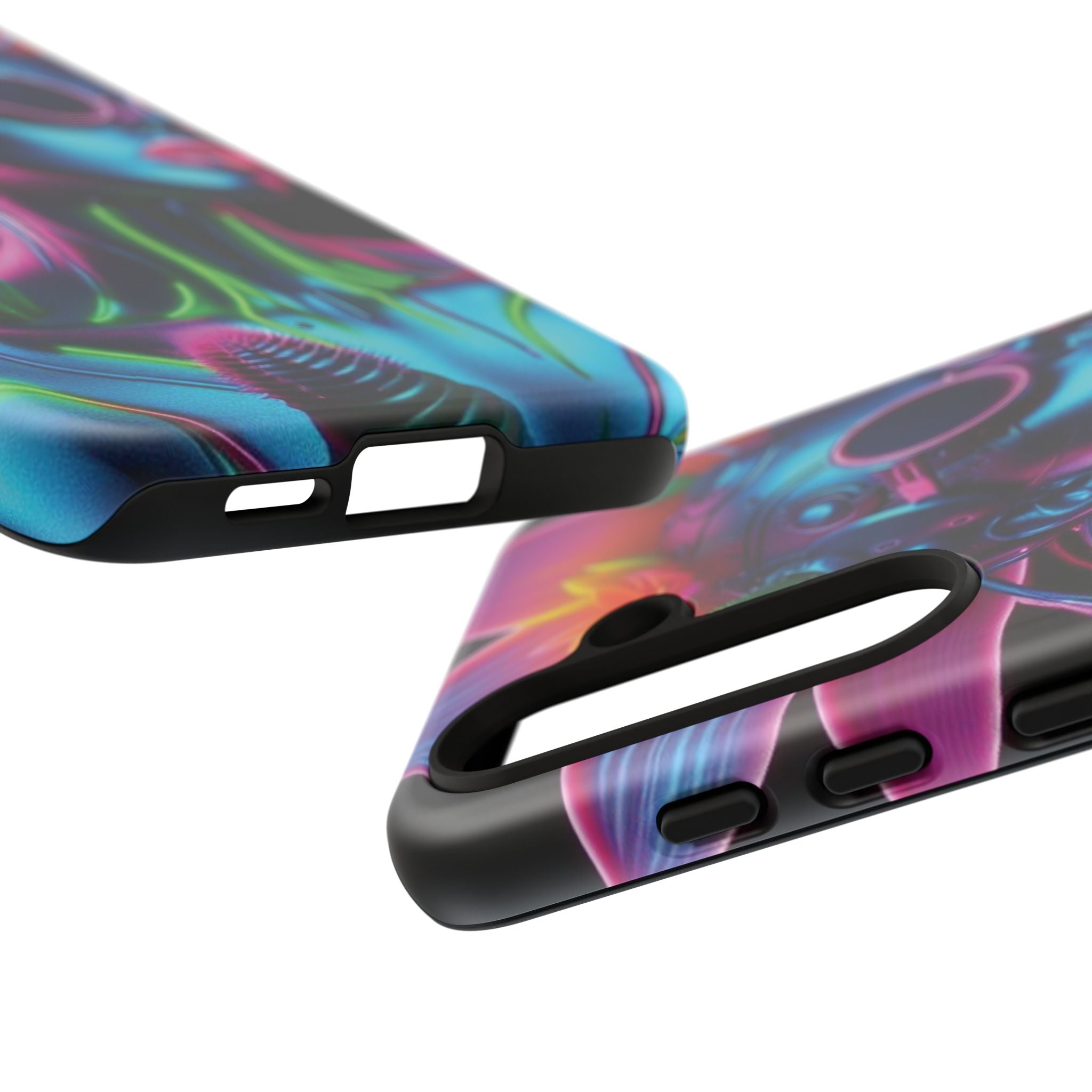 Neon Androgen Cactus Flower Tough Phone Case for iPhone, Galaxy, or Google Pixel