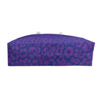 Purple Blue Leopard Eco Friendly Weekender Bag, Travel Tote, Beach Bag