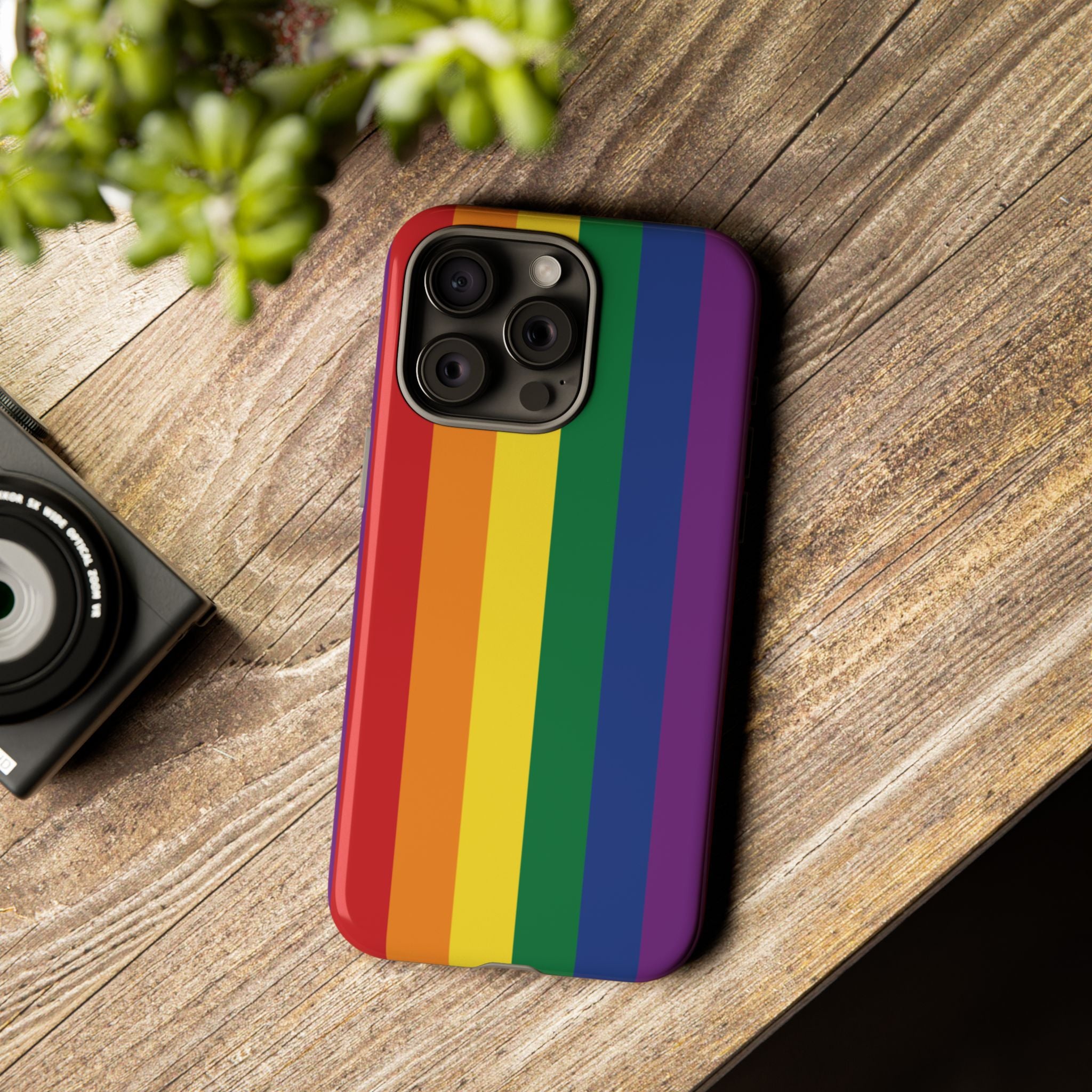LGBTQ Rainbow Flag Tough Phone Case for iPhone, Galaxy, or Google Pixel