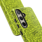 Neon Lime Wow Tough Case for iPhone, Galaxy, or Google Pixel