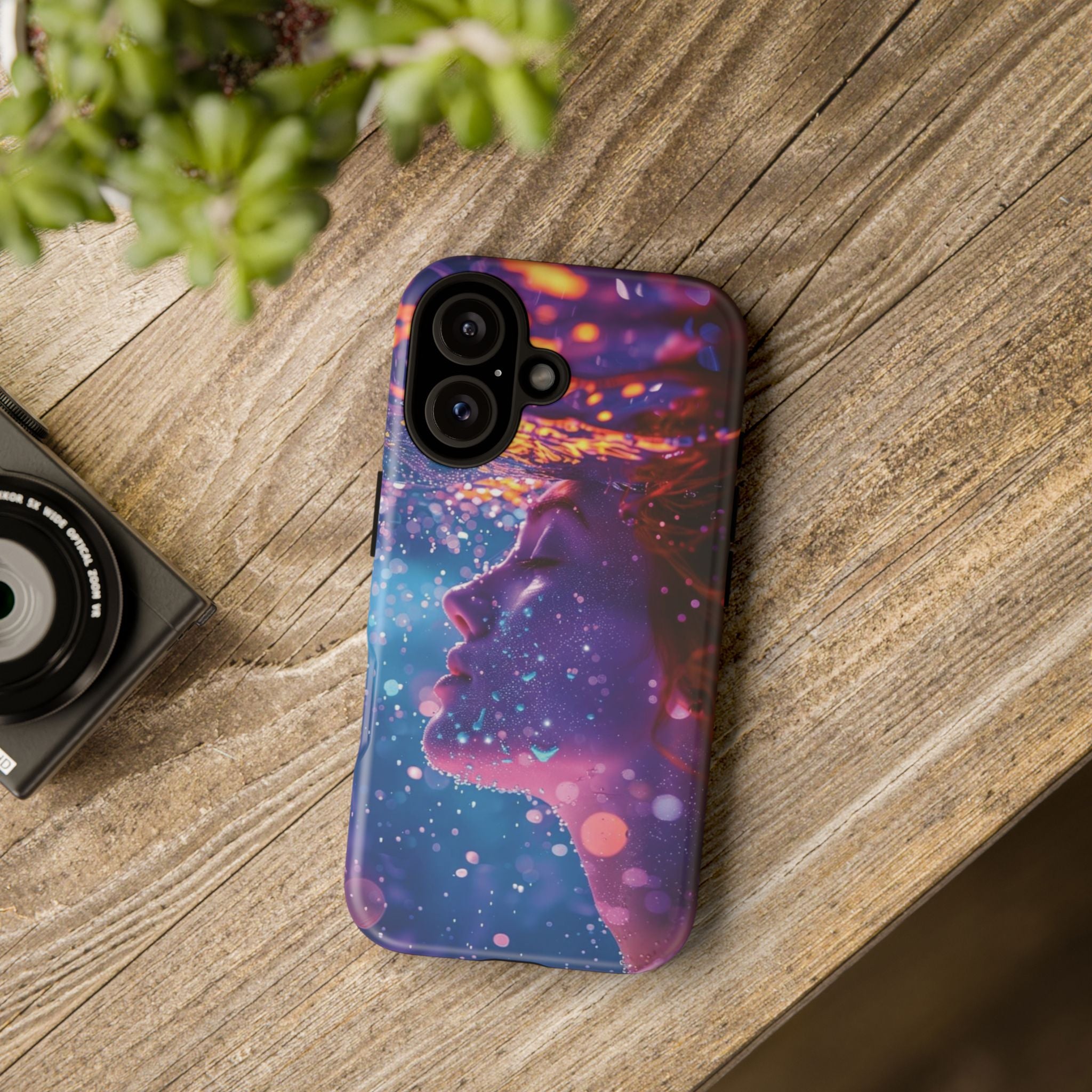 Meditating Underwater Tough Phone Case for iPhone, Galaxy, or Google Pixel