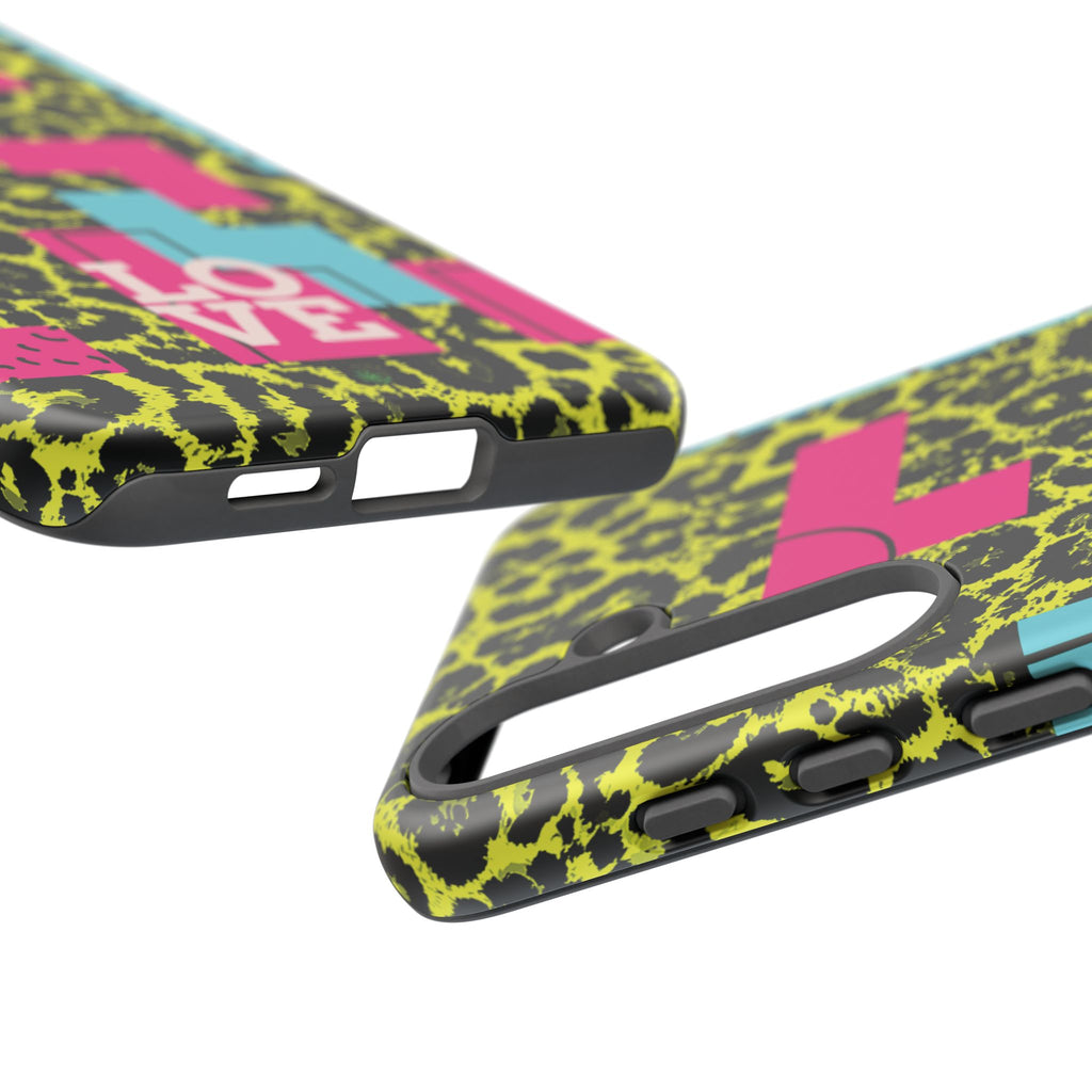 LOVE Neon Yellow RG Phone Case iPhone, Galaxy and Google Tough Cases