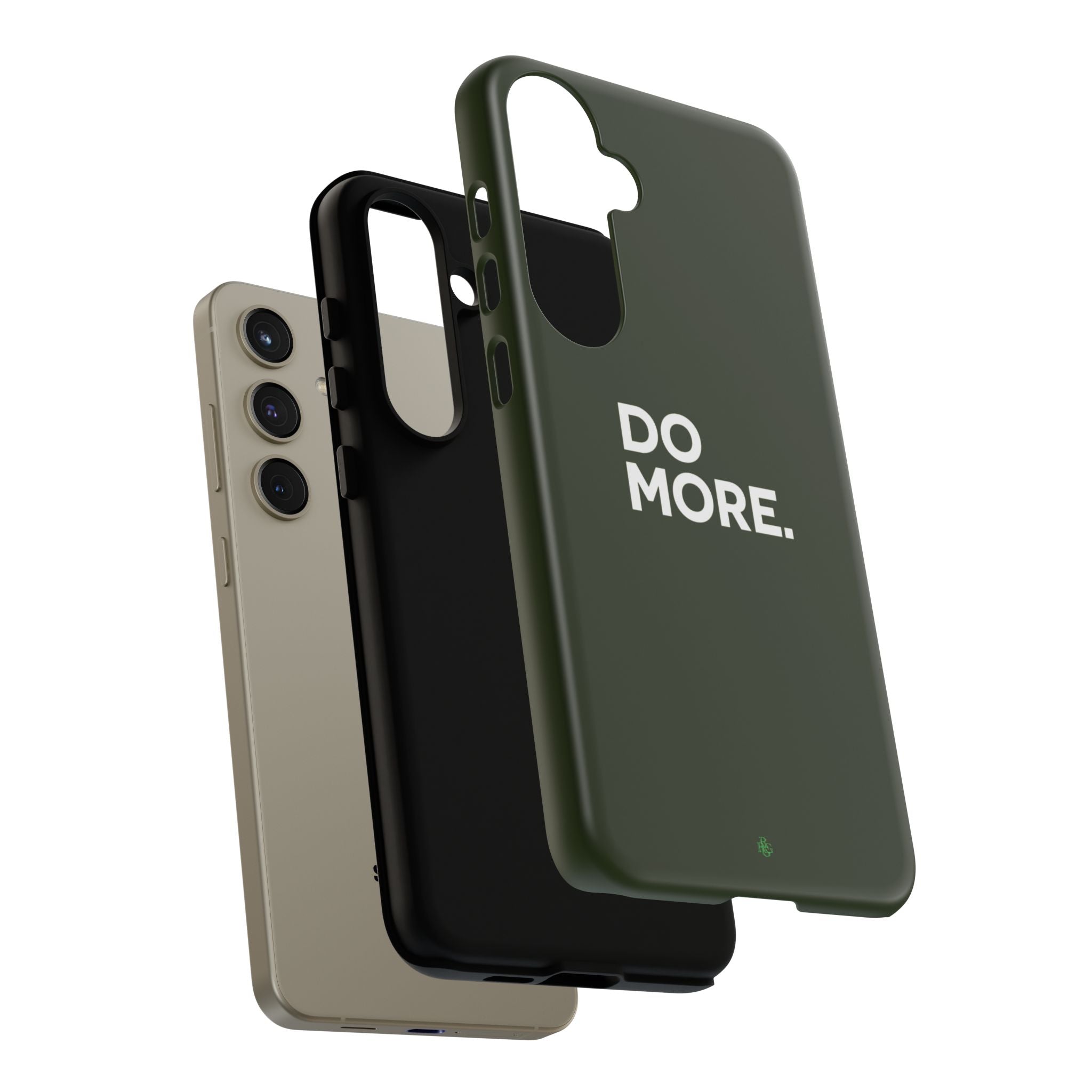 Olive Green Do More Tough Phone Case for iPhone, Galaxy, or Google Pixel